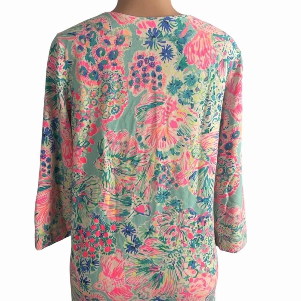 Lilly Pulitzer Justina Tunic Gypsea Serene Blue - Picture 5 of 9